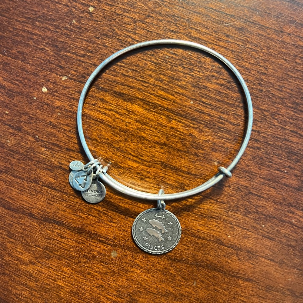 Alex and Ani silver Pisces bracelet